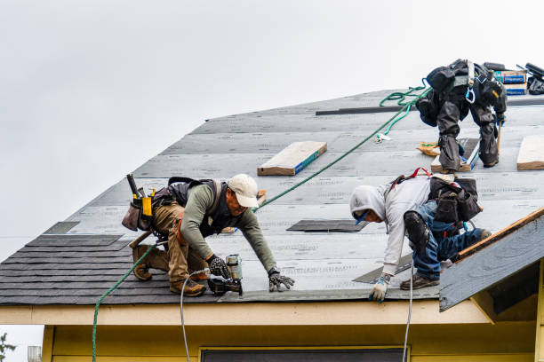 Professional Roof Replacement technician working in Rhode Island, RI